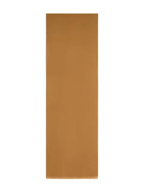 logo-embroidered fringed scarf by TOM FORD