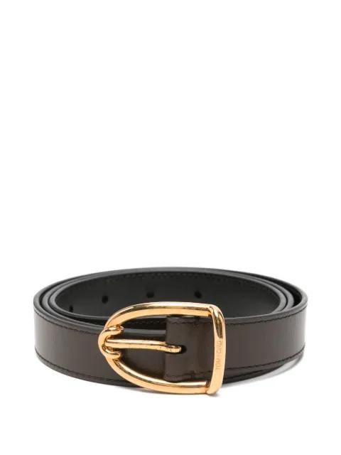 logo-engraved buckle belt by TOM FORD