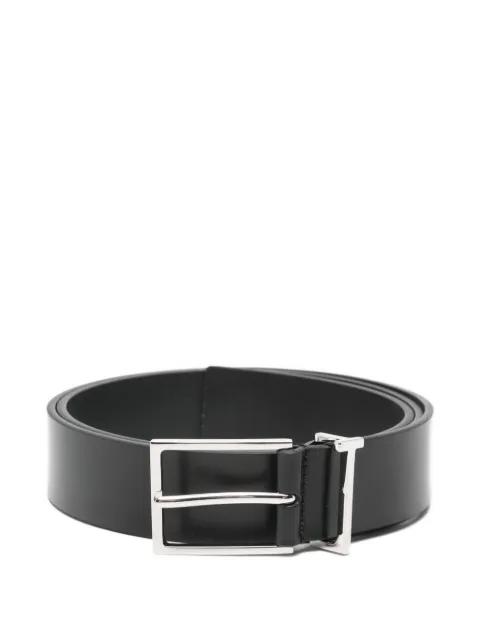 logo-loop leather belt by TOM FORD
