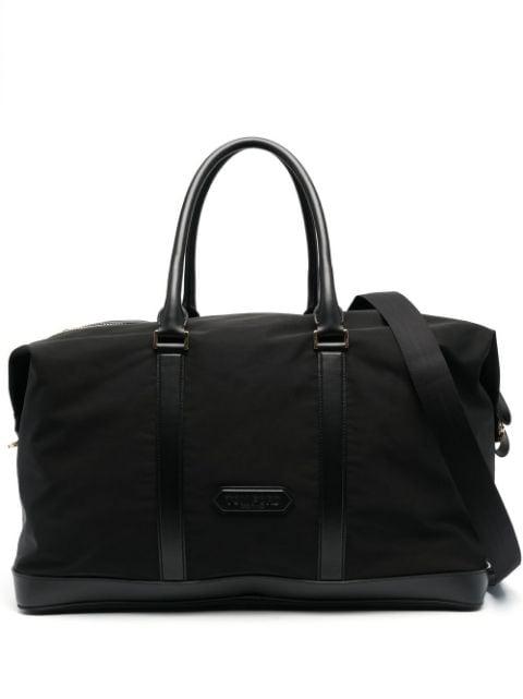 logo-patch holdall bag by TOM FORD