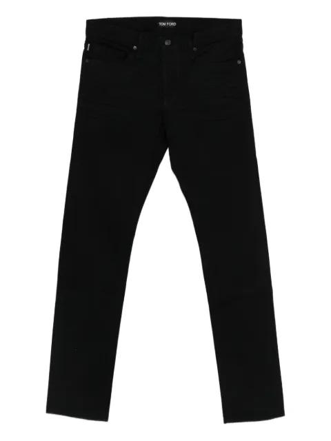 logo-patch jeans by TOM FORD