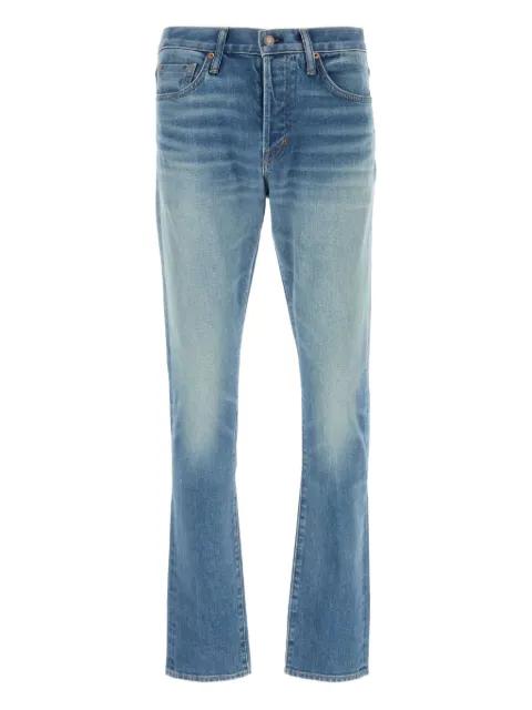 logo-patch jeans by TOM FORD