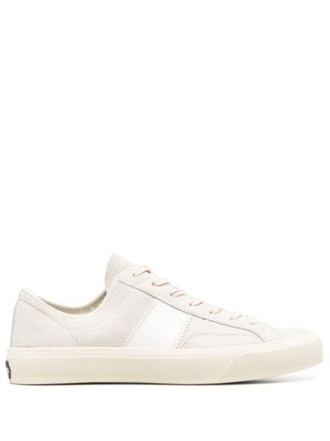 logo-patch lace-up sneakers by TOM FORD