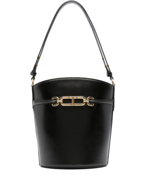 logo-plaque bucket bag by TOM FORD