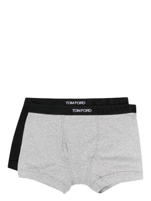 logo-tape detail boxers (pack of 2) by TOM FORD