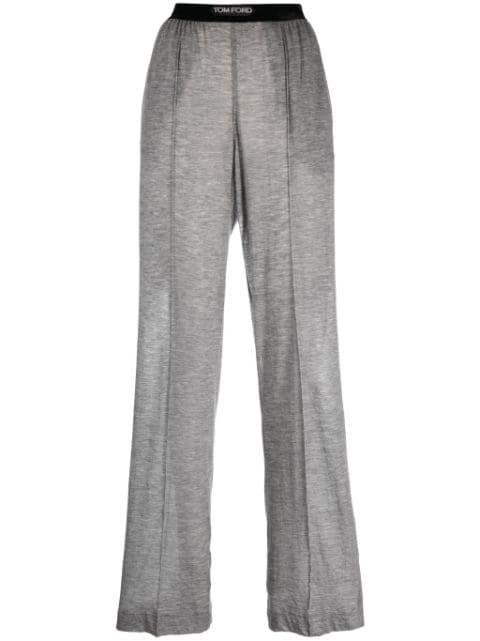 logo-waistband cashmere track pants by TOM FORD