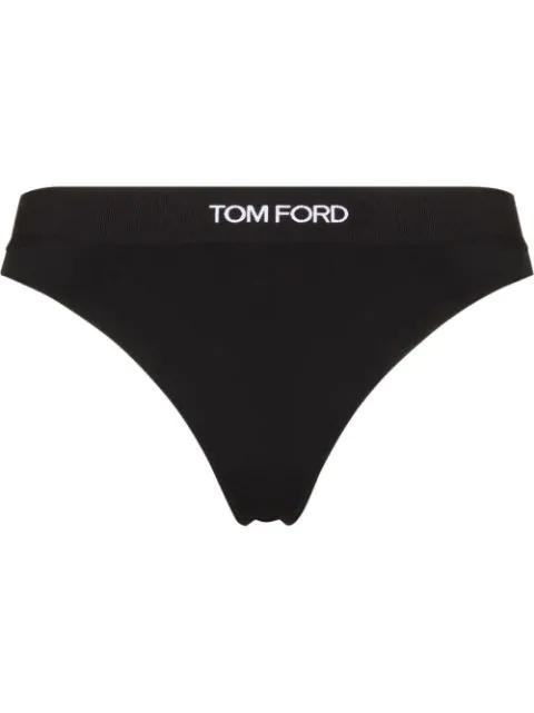 logo-waistband thong by TOM FORD