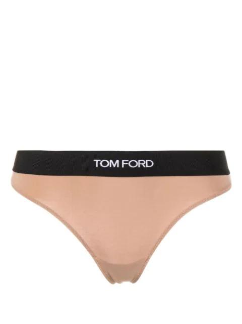 logo-waistband thong by TOM FORD