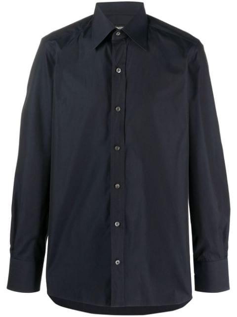 long-sleeve pointed-collar shirt by TOM FORD