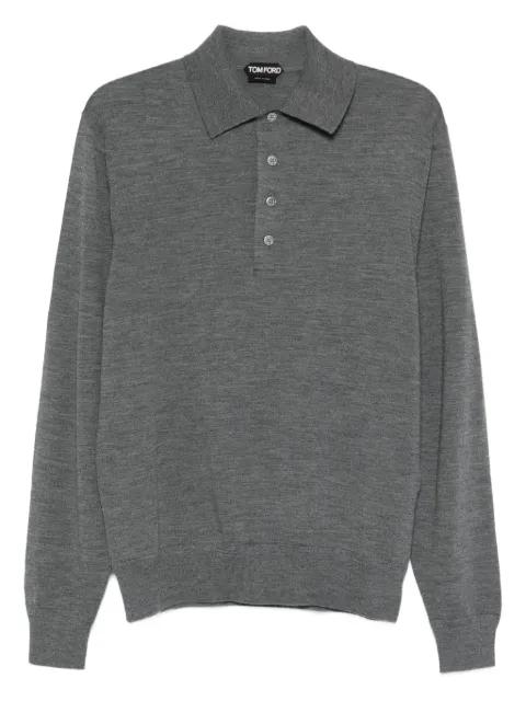 long-sleeve polo shirt by TOM FORD