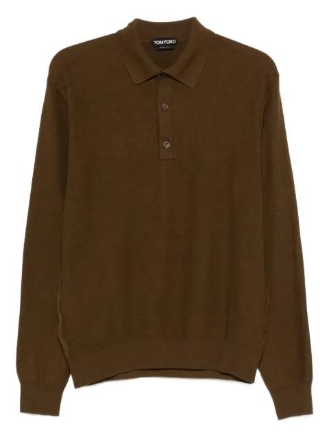 long-sleeve polo shirt by TOM FORD
