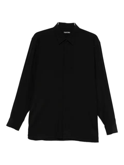 long-sleeve silk shirt by TOM FORD