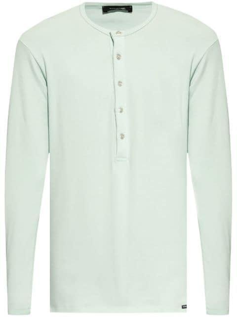 long-sleeve stretch-cotton pajama T-shirt by TOM FORD