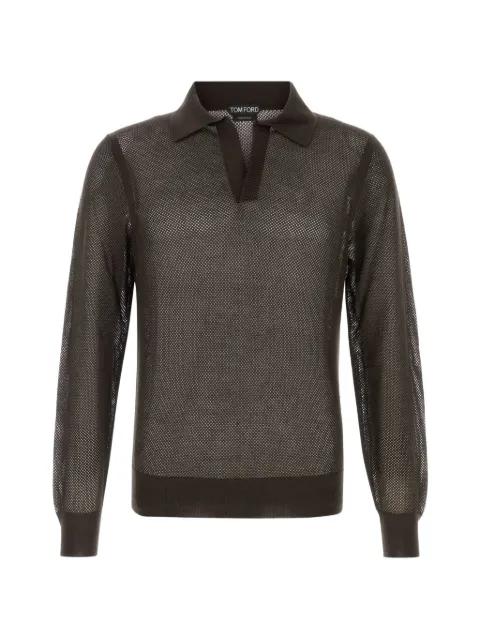 long-sleeved mesh T-shirt by TOM FORD