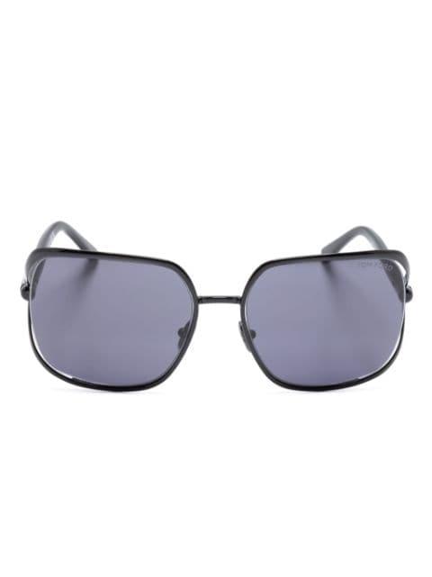 matte-effect square-frame sunglasses by TOM FORD