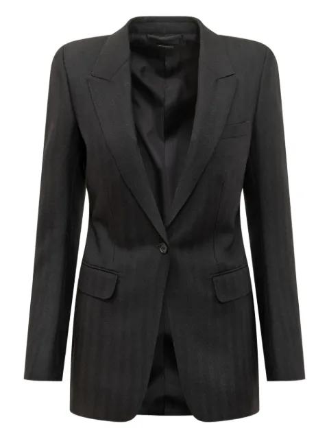 notched-lapel single-breasted blazer by TOM FORD