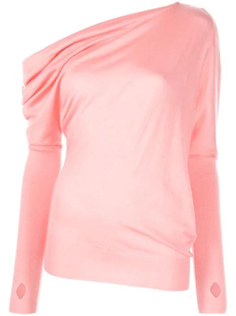 one-shoulder asymmetric jumper by TOM FORD