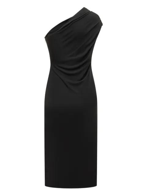 one-shoulder embellished midi dress by TOM FORD