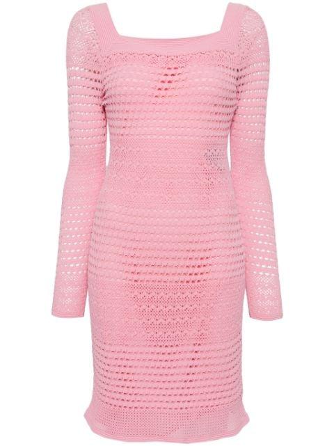 open-knit square-neck minidress by TOM FORD