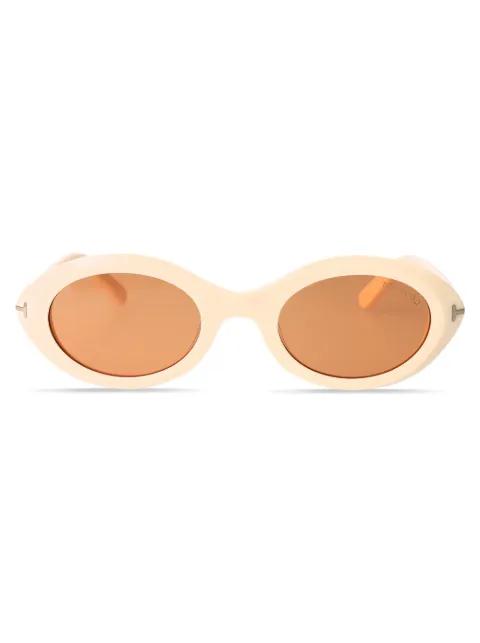 oval-frame sunglasses by TOM FORD