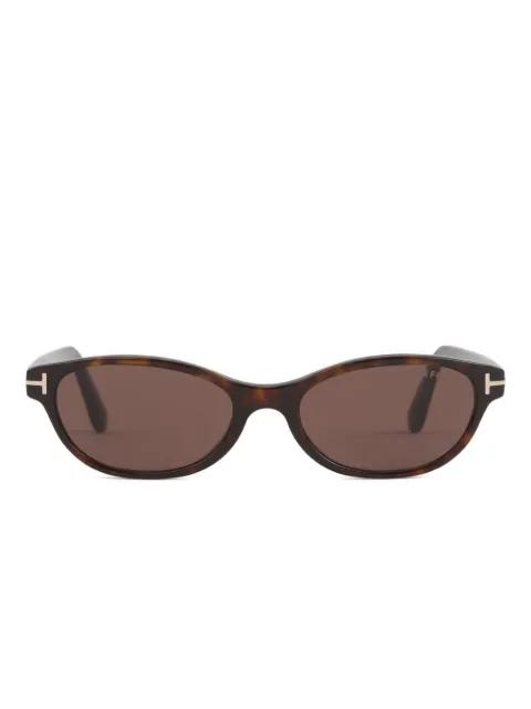 oval-frame sunglasses by TOM FORD