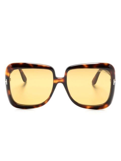 oversize-frame sunglasses by TOM FORD