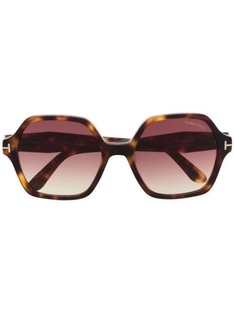 oversize geometric-framed sunglasses by TOM FORD