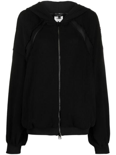 panelled zip-up hoodie by TOM FORD