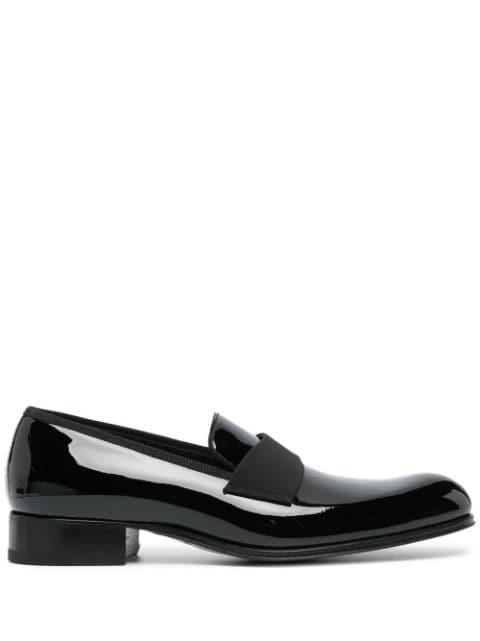 patent-finish leather loafers by TOM FORD