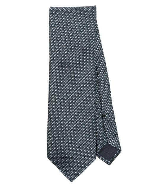 patterned-jacquard silk tie by TOM FORD