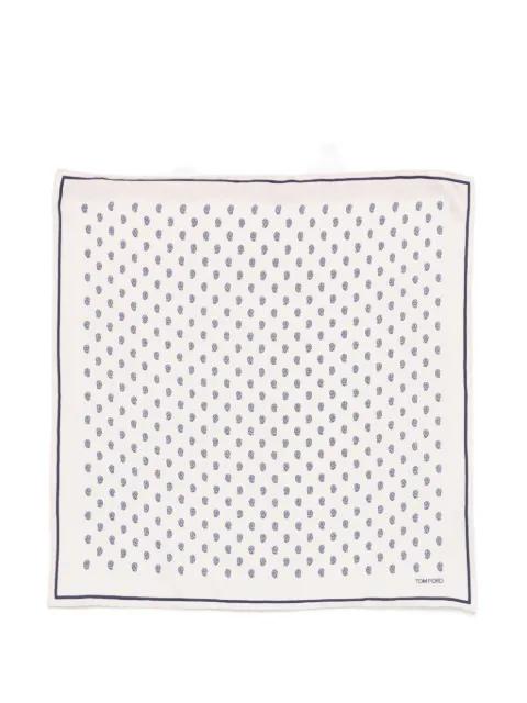 patterned silk scarf by TOM FORD
