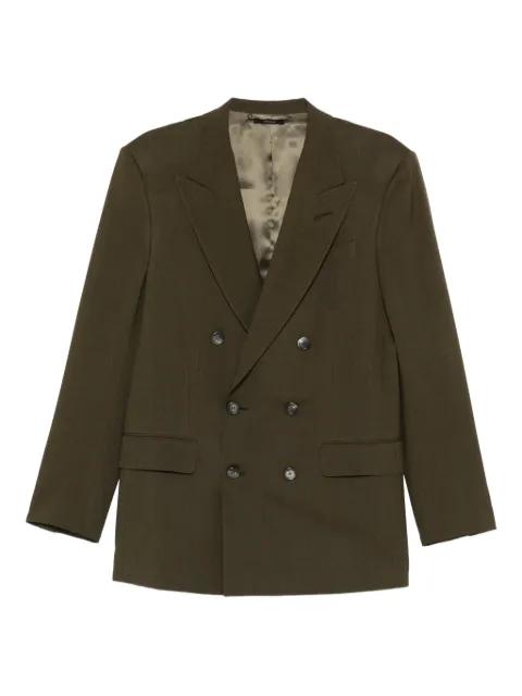peak-lapel double-breasted blazer by TOM FORD