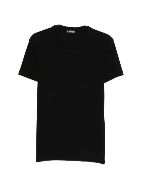 perforated crew-neck T-shirt by TOM FORD