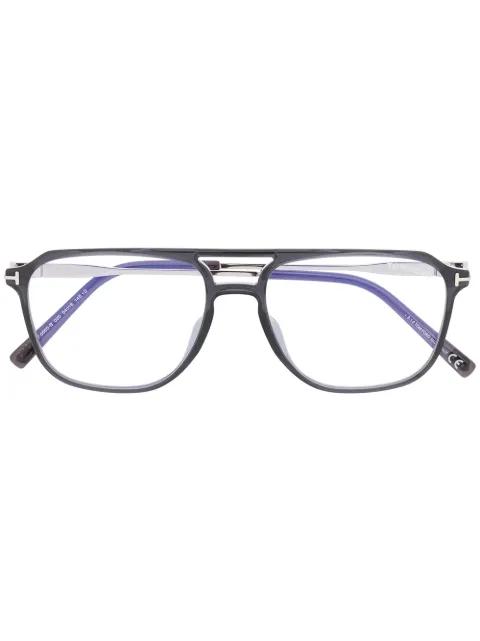 pilot frame glasses by TOM FORD