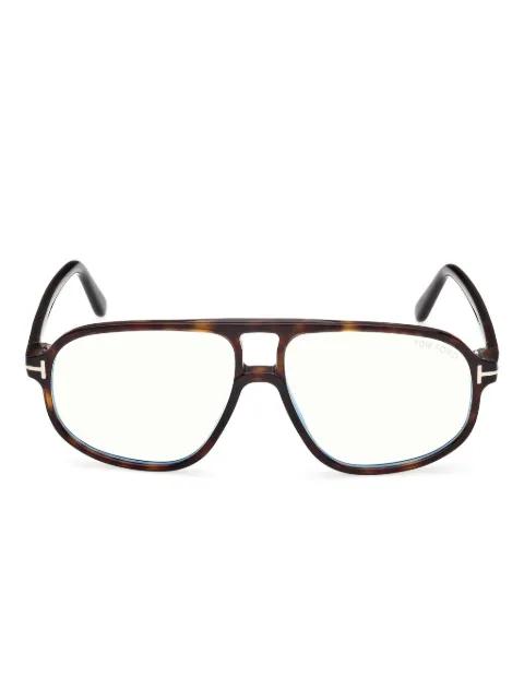 pilot-frame hinge-detail glasses by TOM FORD