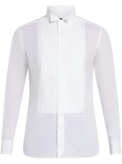 pintuck long-sleeve shirt by TOM FORD