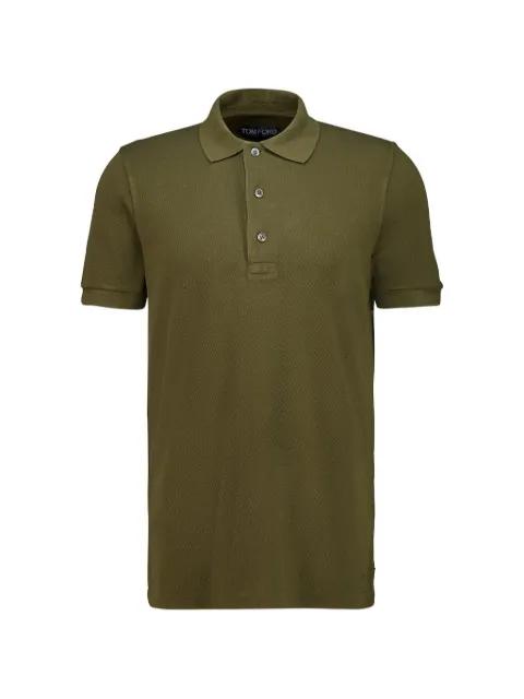 piqué short-sleeve polo shirt by TOM FORD