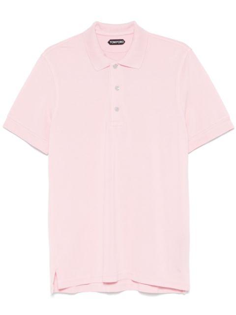 piqué-weave polo shirt by TOM FORD