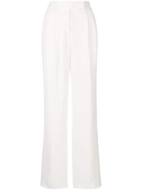 pleat-detail straight-leg trousers by TOM FORD