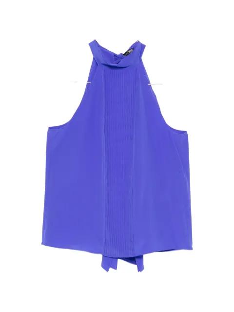 pleated tie neck top by TOM FORD