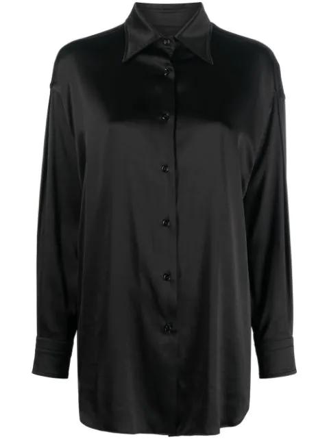 pointed-collar button-up shirt by TOM FORD