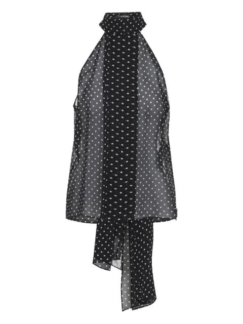 polka-dot blouse by TOM FORD