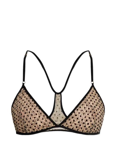 polka-dot lace-trim bra by TOM FORD