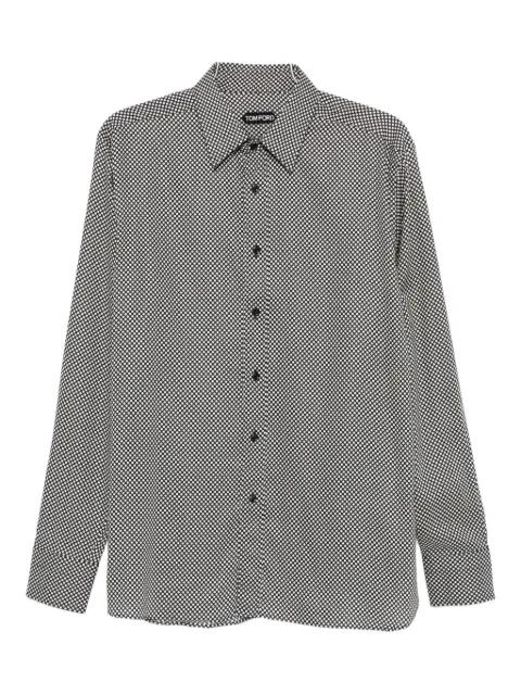 polka dot-pattern shirt by TOM FORD