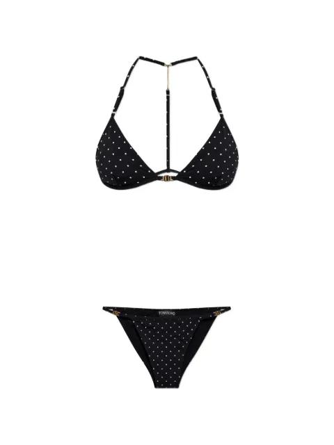 polka-dot-print bikini by TOM FORD