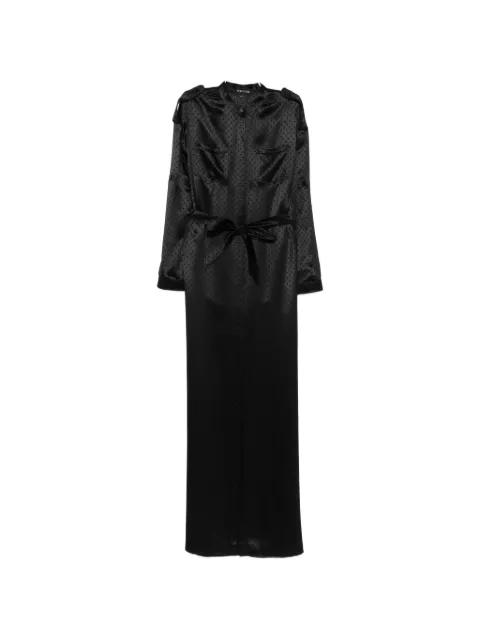 polka-dot tie waist dress by TOM FORD