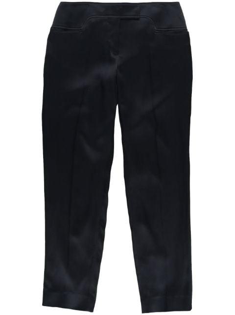 pressed-crease tapered-leg trousers by TOM FORD