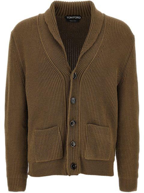 ribbed-knit cardigan by TOM FORD