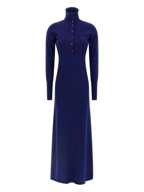 ribbed-knit polo maxi dress by TOM FORD