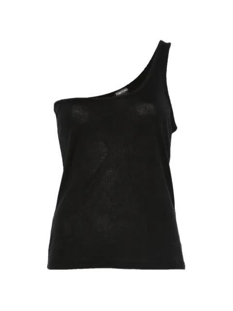 ribbed one-shoulder top by TOM FORD